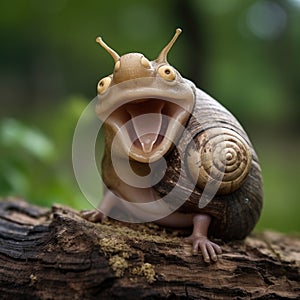 A Laughing Snail, A Rare and Amusing Sight