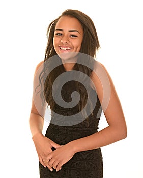 Laughing teen girl