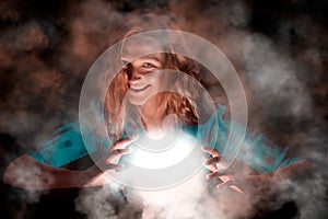 Laughing Witch with light sphere