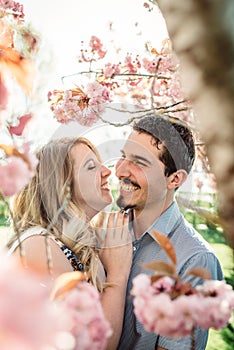 Laughing young couple