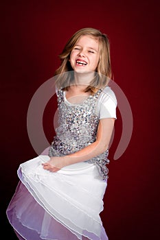 Laughing Young Girl Portrait