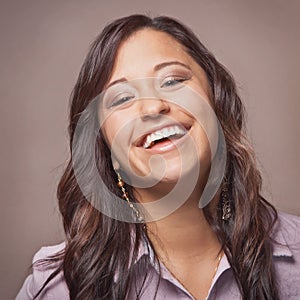 Laughing young woman