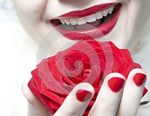 Laughing young woman