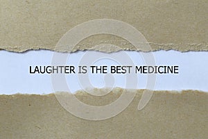 laughter is the best medicine on white paper