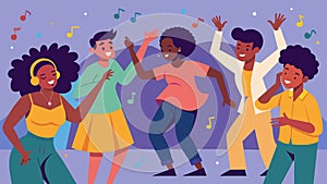 Laughter and laughter fill the air as people of all backgrounds join together for a Juneteenth dance party swaying and
