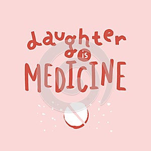 Laughter is medicine. Inspirational poster background. Typography concept. Words of wisdom