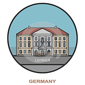 Lauingen. Cities and towns in Germany