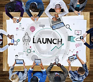 Launch Begin Introduce Kick Off New Business Concept