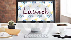 Launch Begin Introduce Startup Campaign Kick Off Concept