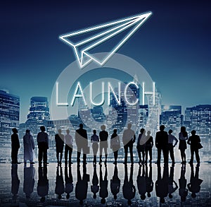 Launch Business Mission Startup Begin Mission Concept