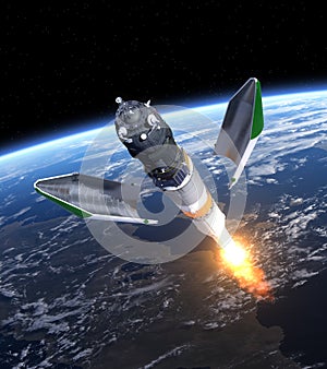 Launch Of Cargo Spacecraft