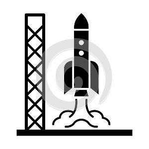 Launch   Glyph Style vector icon which can easily modify or edit