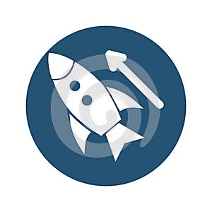 Launch Isolated Vector icon which can easily modify or edit