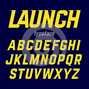 Launch typeface