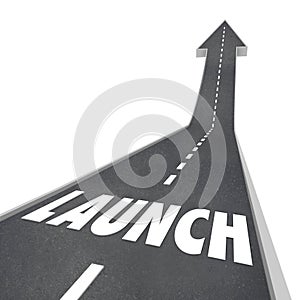 Launch Word Road Street Up Direction New Business Product Company