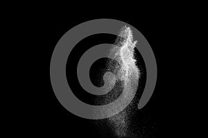 Launched white powder splash photo