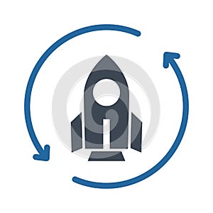 Launching Color Vector icon which can easily modify or edit