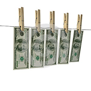 Laundering hundred dollar bills