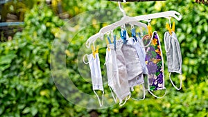 Laundry cotton cloth reuse protective masks