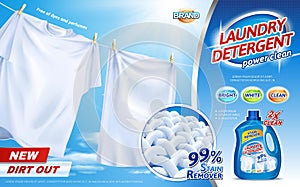 Laundry detergent ads