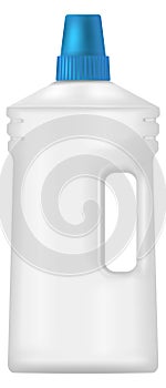Laundry detergent bottle mockup. Realistic blank container