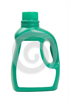 Laundry Detergent in Green Bottle