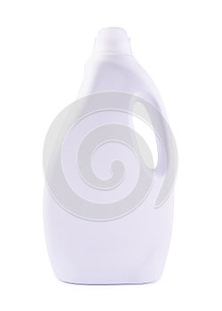 Laundry detergent plastic bottle isolated