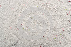 Laundry detergent powder texture or washing soap powder pattern