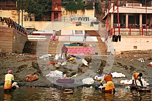 Laundry at Ganges river