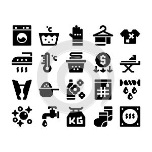 laundry glyph icon