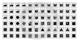 Laundry icons set vector illustration design