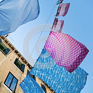 Laundry lines in Venice