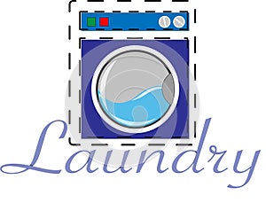 Laundry and logo industrial