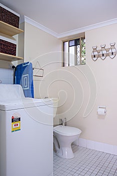 A laundry with a loo