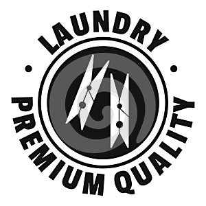 Laundry premium quality logo, simple style