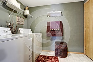 Laundry room interior