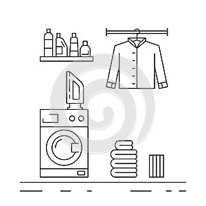 Laundry room interior