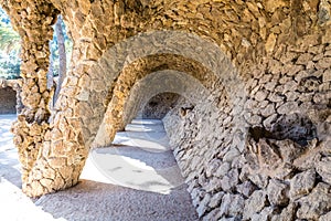Laundry Room Portico - Park Guell,Barcelona, Spain