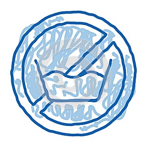 Laundry Service No-presoak doodle icon hand drawn illustration