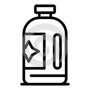 Laundry softener icon, outline style
