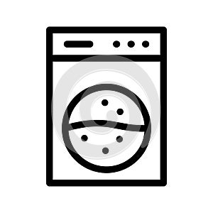 Laundry thin line vector icon