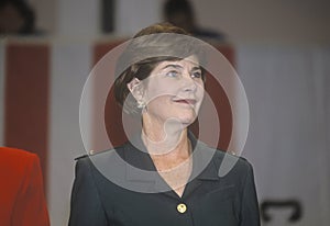 Laura Bush at campaign rally, Burbank, CA in 2000