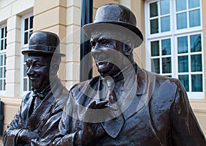 Laurel and Hardy Statue - Ulverston