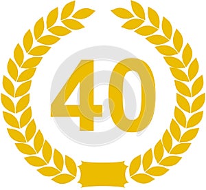 Laurel Wreath 40 Years