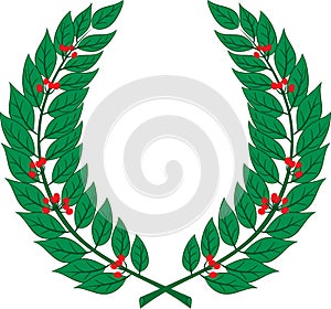 Laurel wreath - symbol of victory and achievement