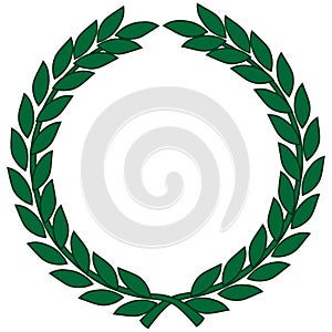 Laurel wreath - symbol of victory and achievement