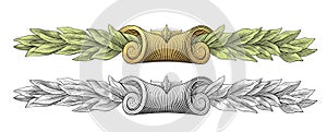 Laurel wreath vector