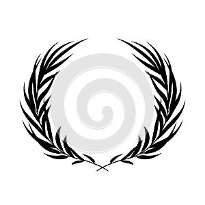 Laurel wreath vector background.