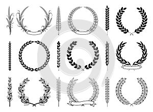 Laurel Wreaths and Branches Vector Collection