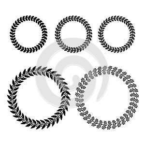 Laurel Wreaths Set. Vector